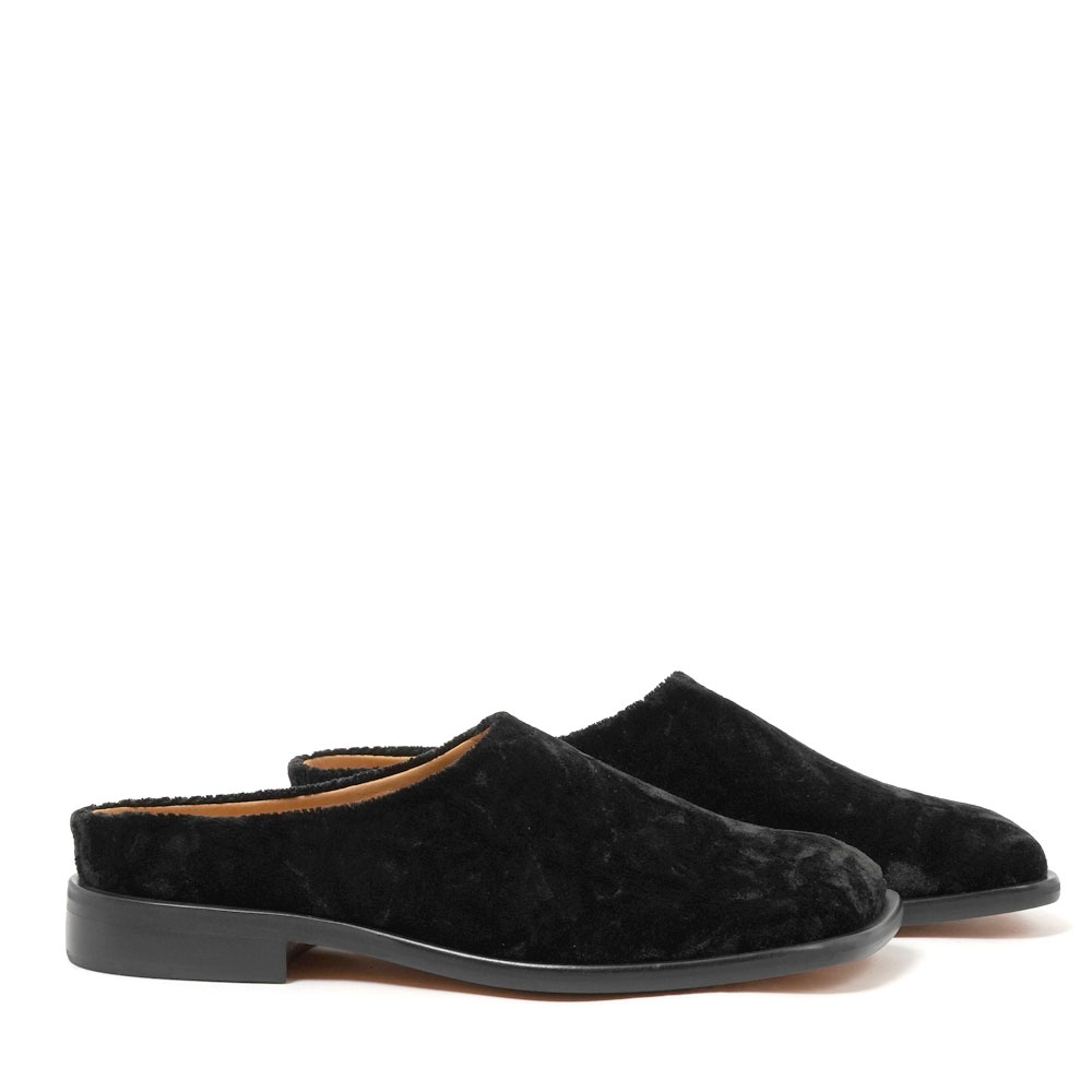 BEAR FOOT VELVET MULE zw-s-bfm BLACK