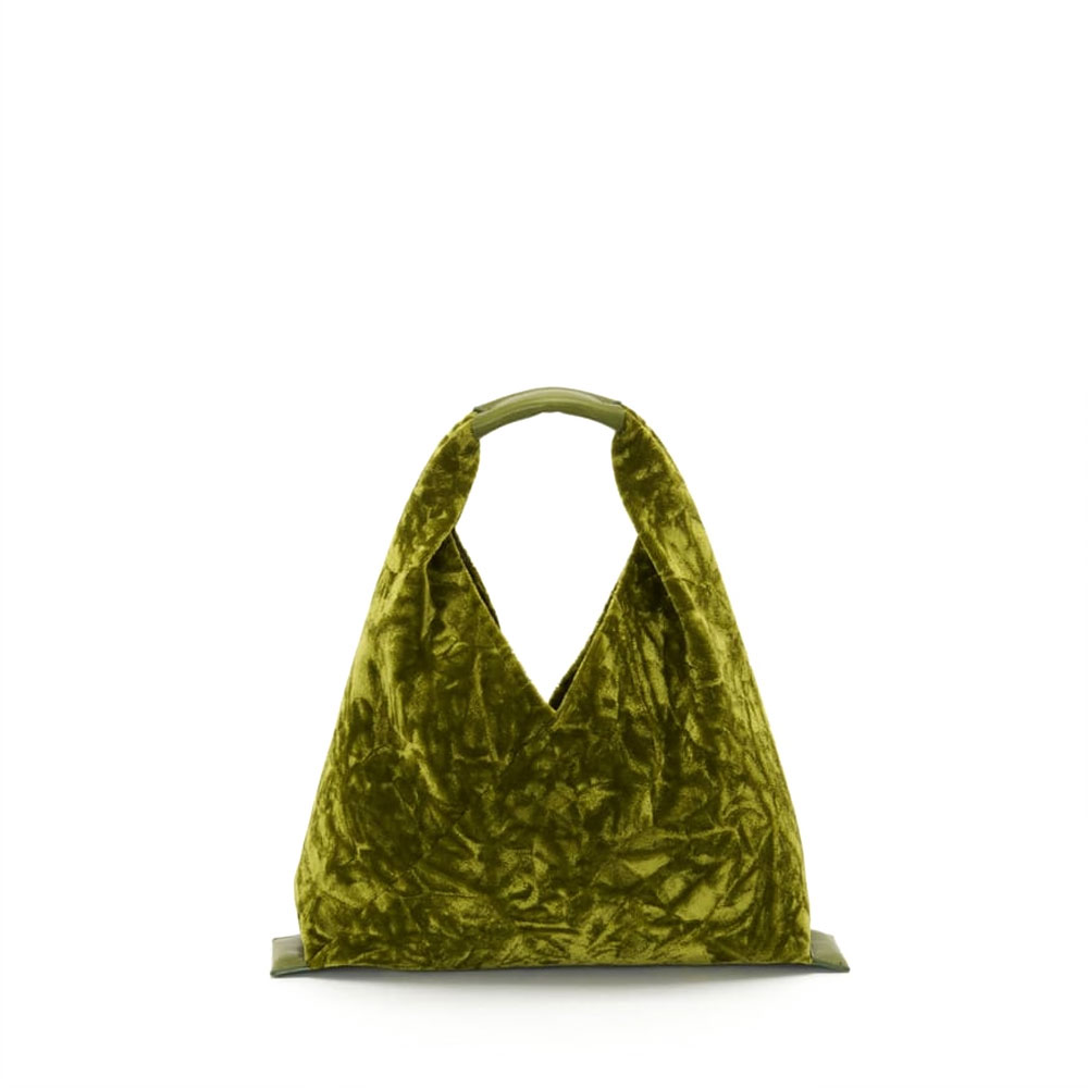 VELVET AZUMA BAG SMALL zw-b-abs LIME GREEN
