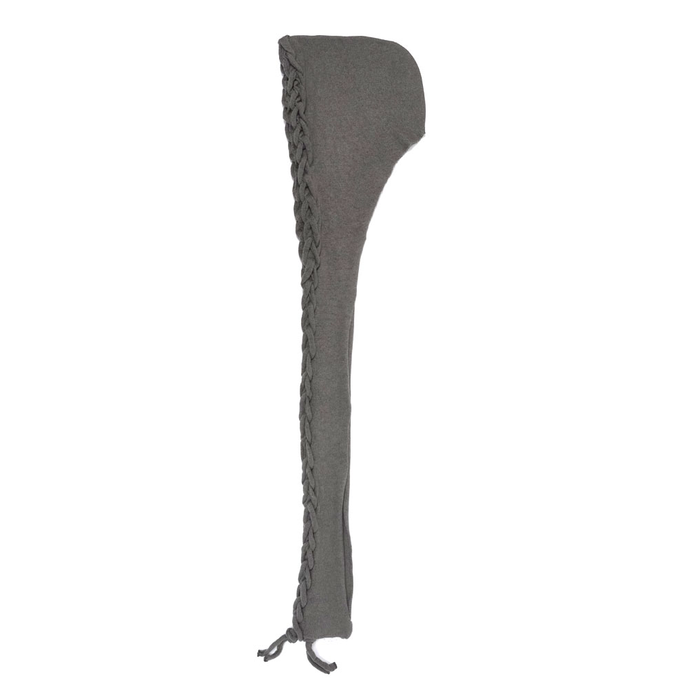 BRAIDS MUFFLER CHARCOAL GRAY