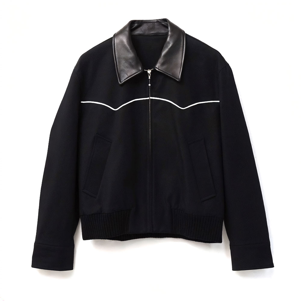 WESTERN HARRINGTON JACKET BLACK