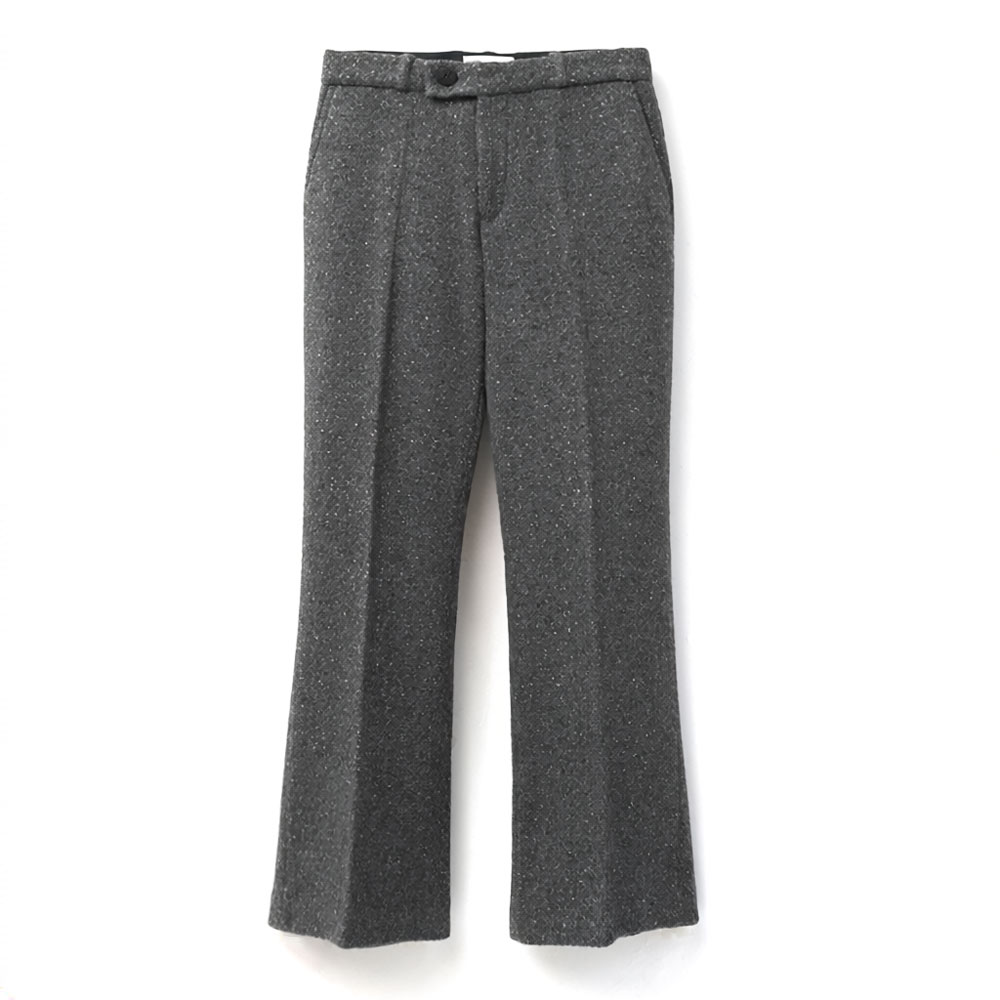 LOOSE FIT FLARE TROUSERS GREY