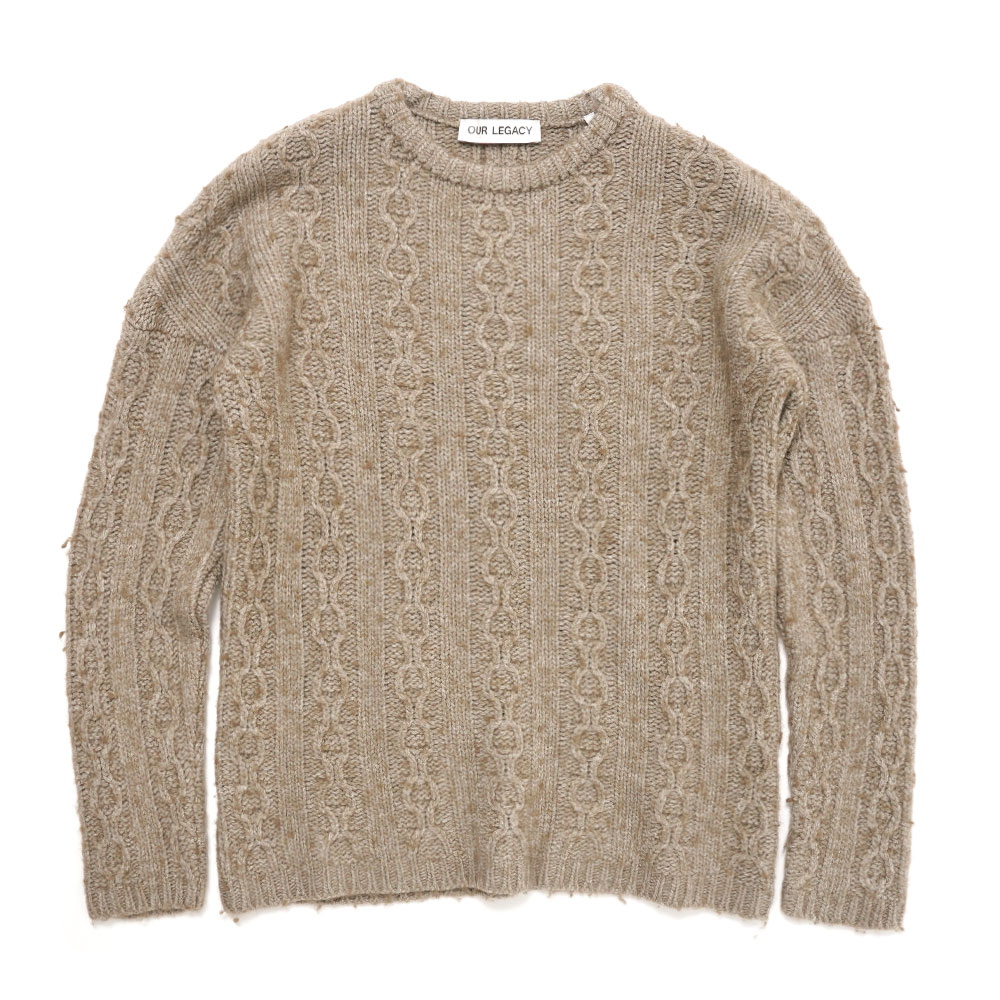 POPOVER ROUNDNECK PEAFOWL FUNKY CHAIN KNIT