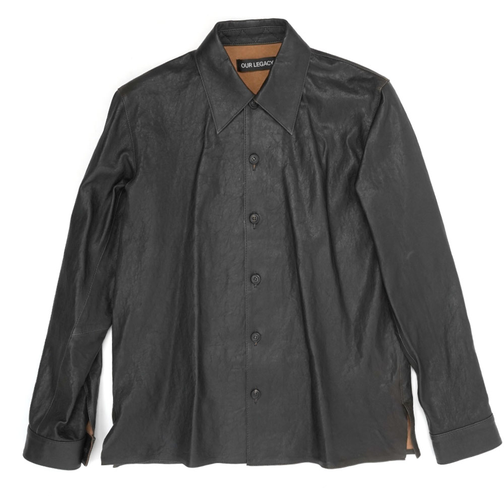 WELDING SHIRT WORN BROWN LAMBSKIN