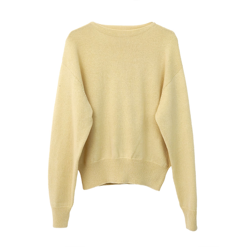 LIGHT CASHMERE KNIT BOAT NECK P/O A26AP02CJ ECRU
