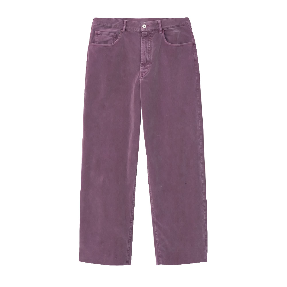 GARMENT-DYED FINX CORDUROY 5P WIDE PANTS A26AP01FX DUSTY PURPLE