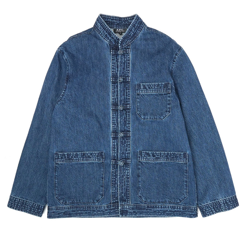 DENIM KANFU JACKET WASHED INDIGO