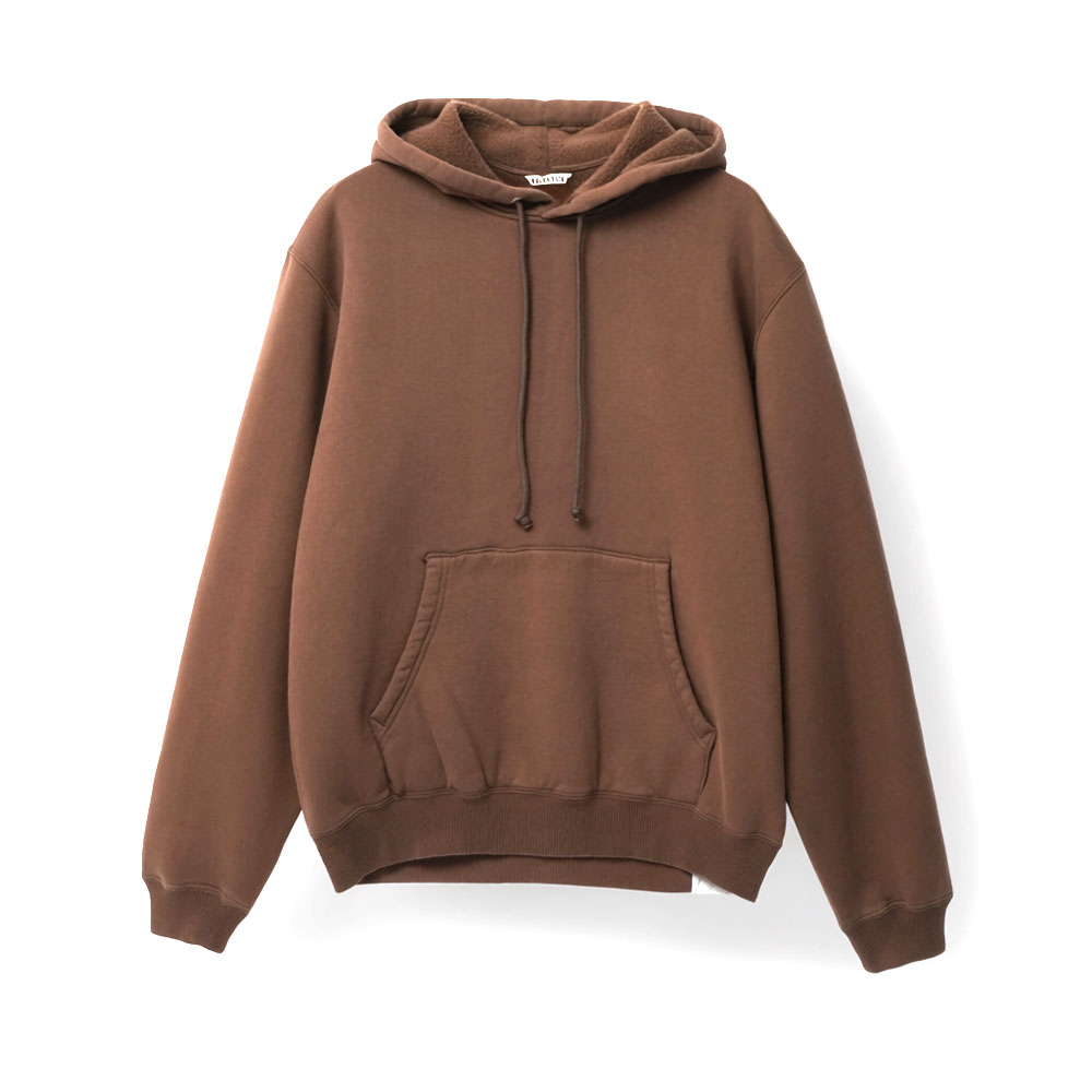 SMOOTH SOFT SWEAT P/O PARKA A26AP01TU DARK BROWN