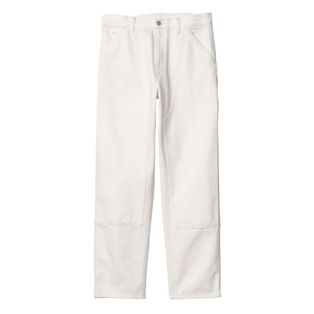 DOUBLE KNEE PANT WHITE RINSED