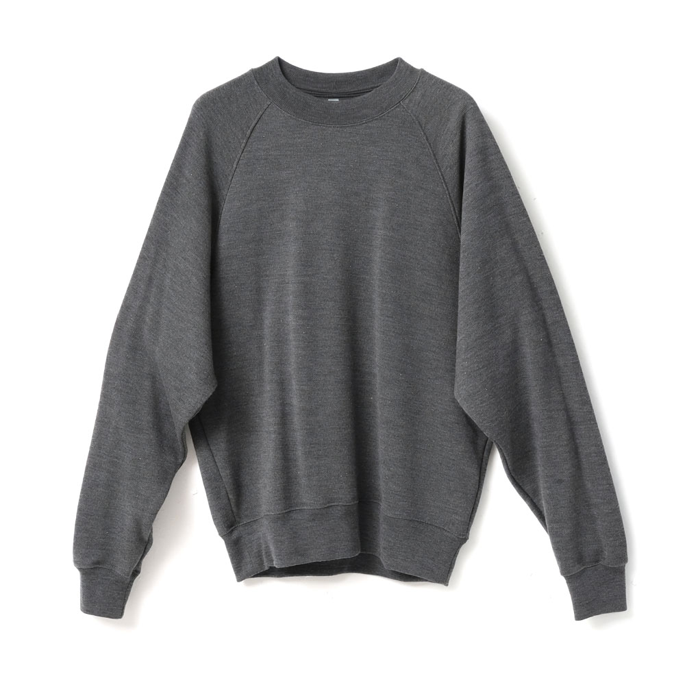 WASHABLE WOOL SWEATSHIRT HEATHER GRAY