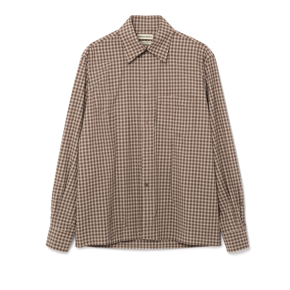 CAMPO SHIRT BROWN CAMEL CHECKS