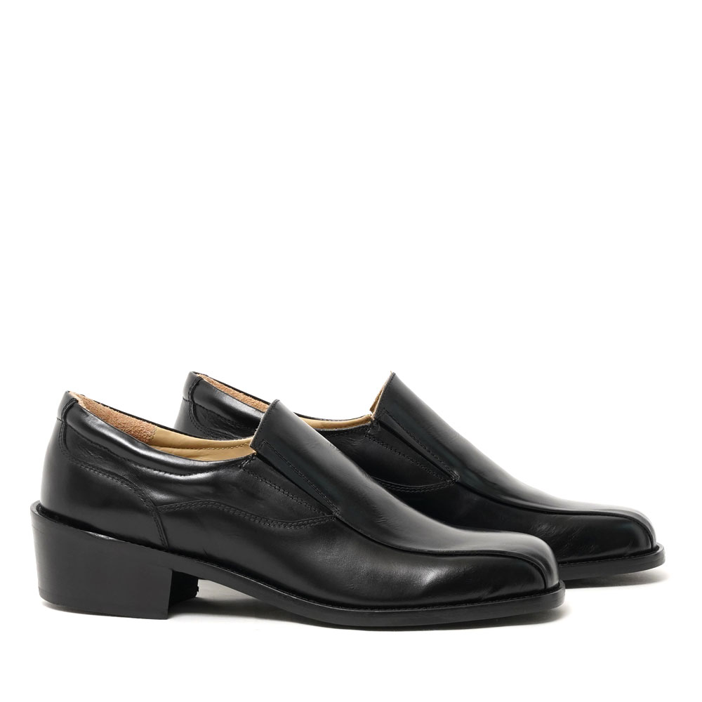 PEDAL LOAFER PULL-UP LEATHER BLACK