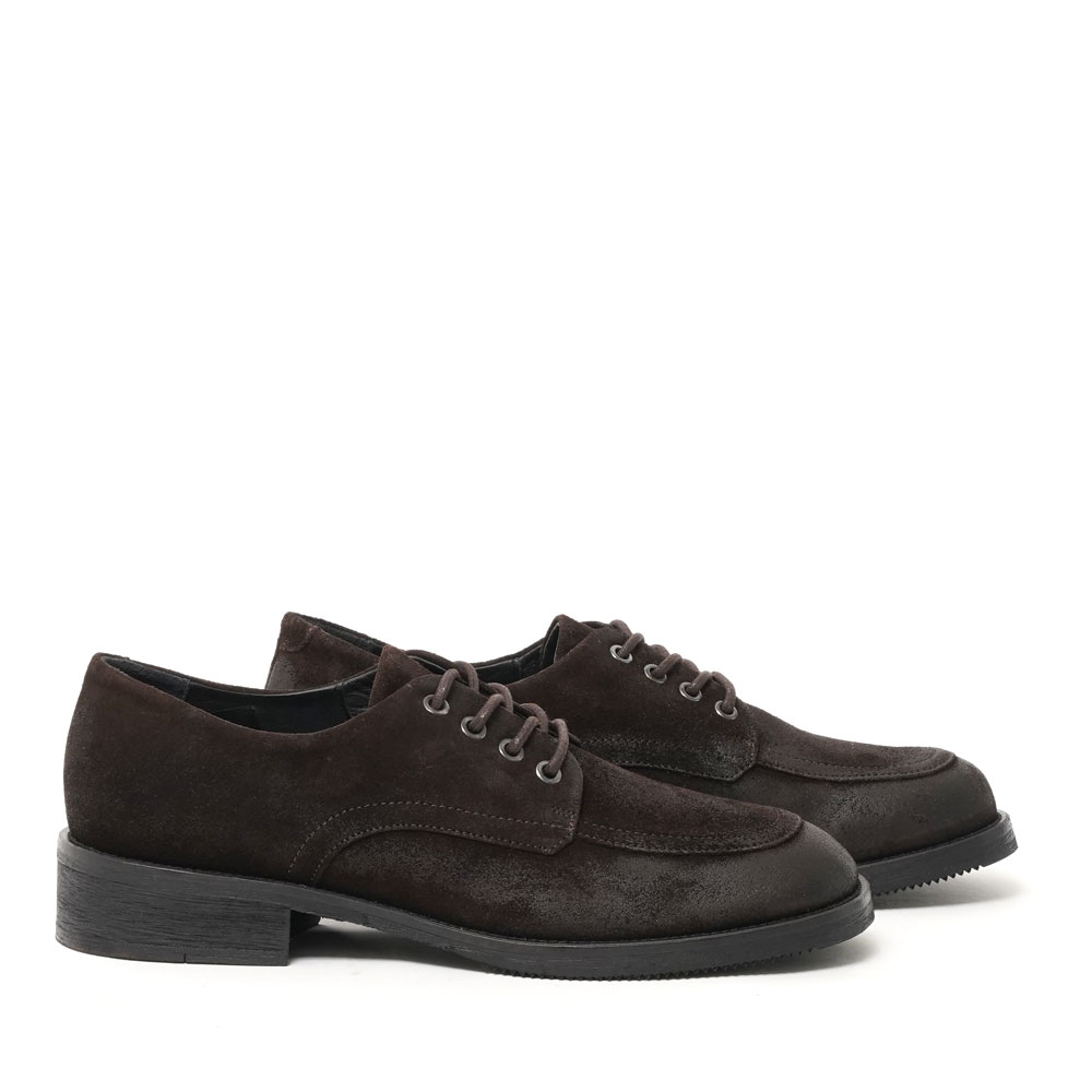 OLD BUSTER WAXED SUEDE DEEP BROWN