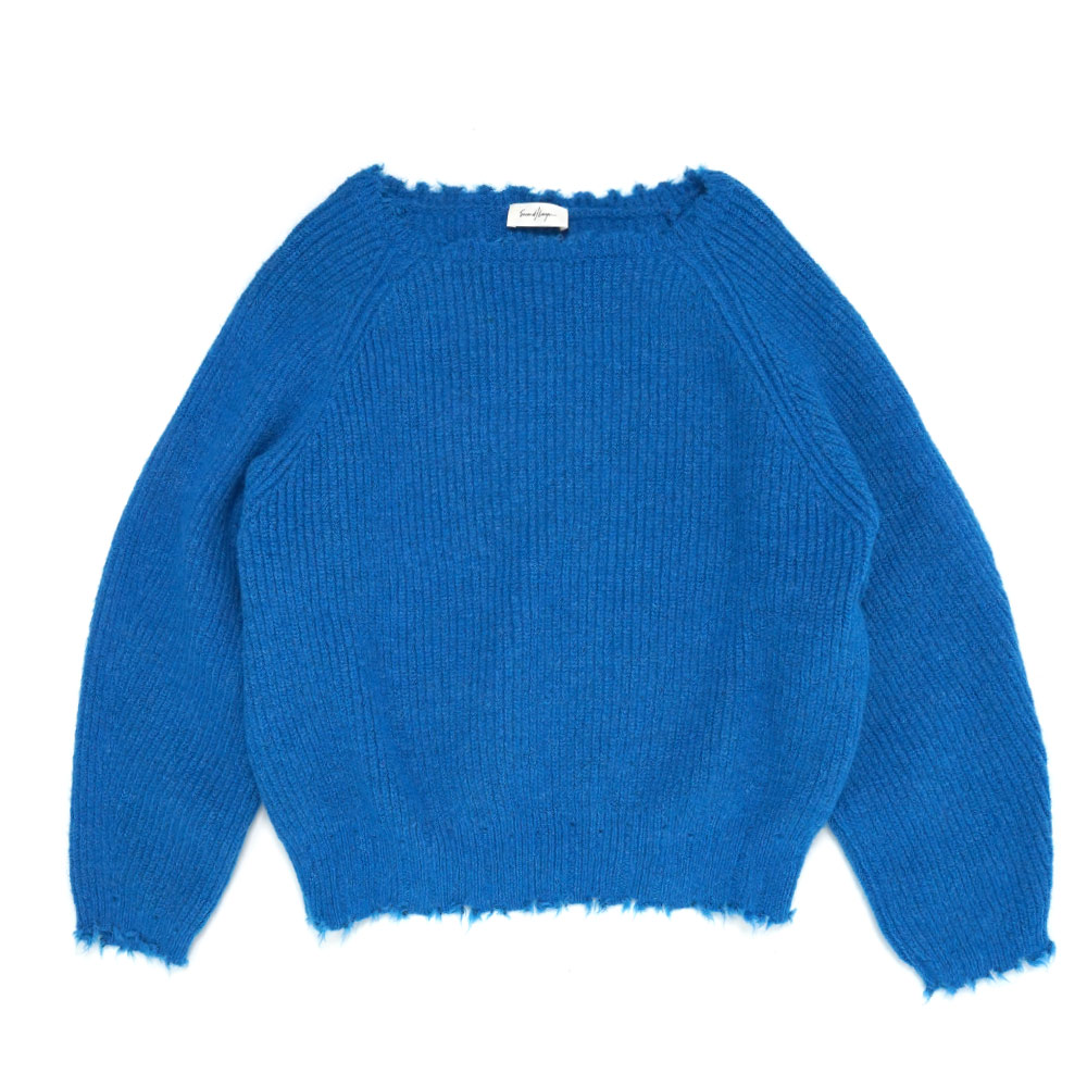 CAPONE RAGLAN SWEATER BLUE