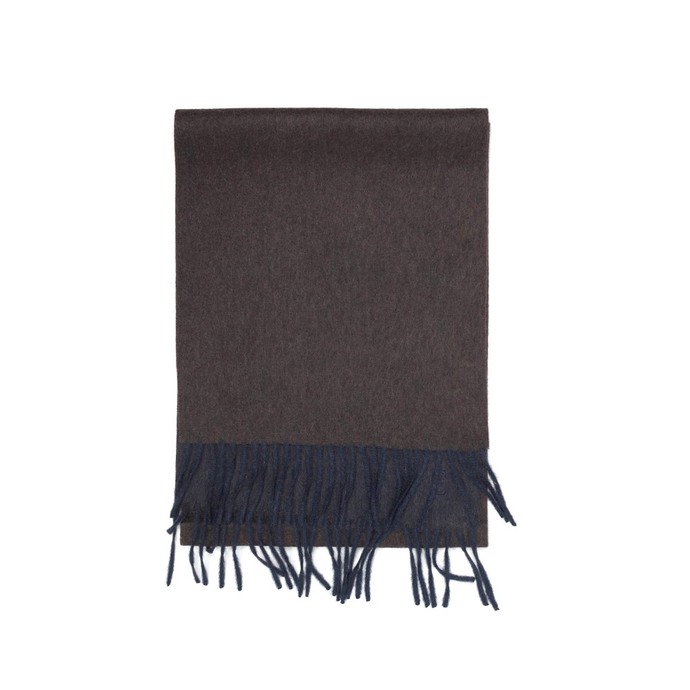 CASHMERE DOUBLE FACE SCARF NAVY