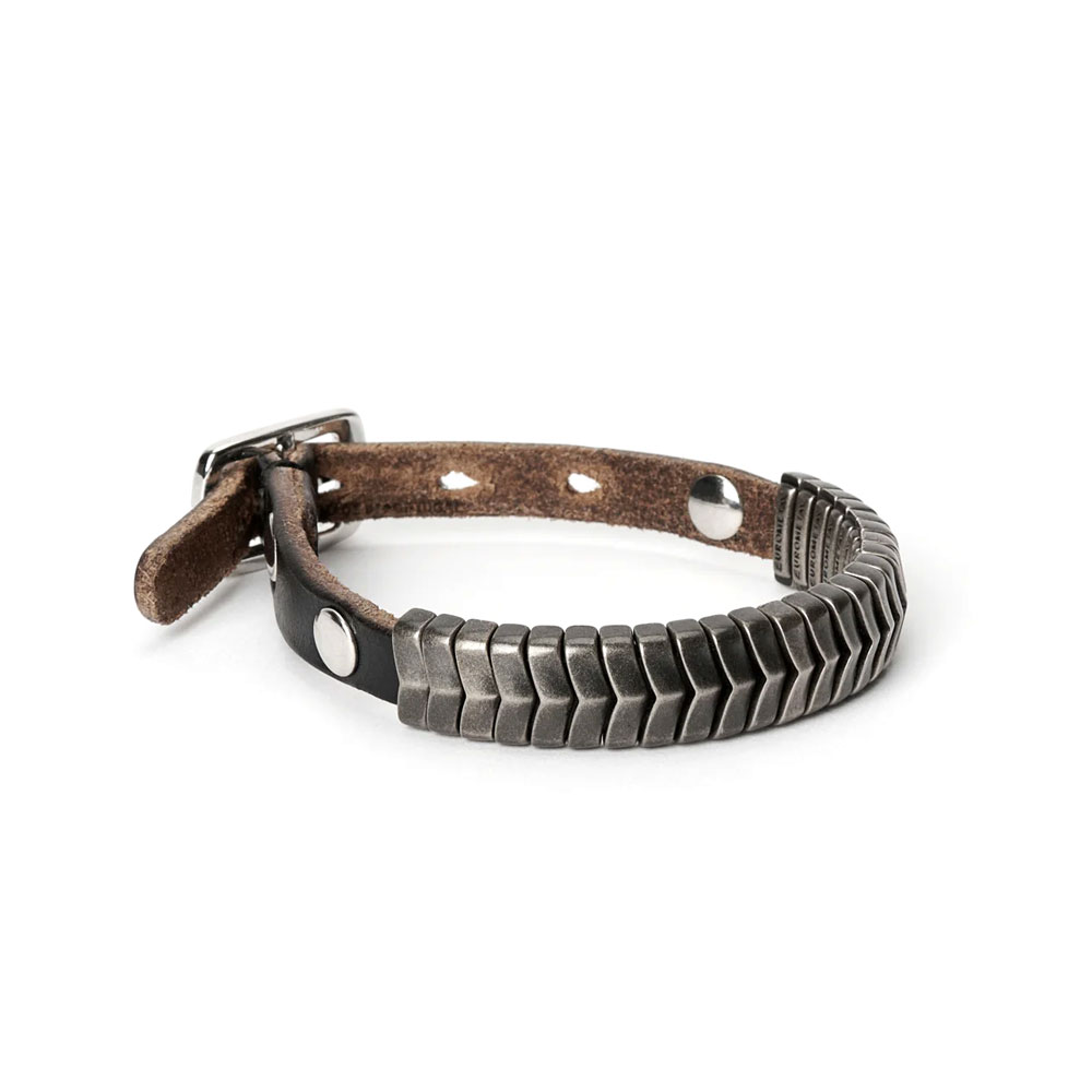 SPINE BRACELET BLACK CHROMEXCEL LEATHER