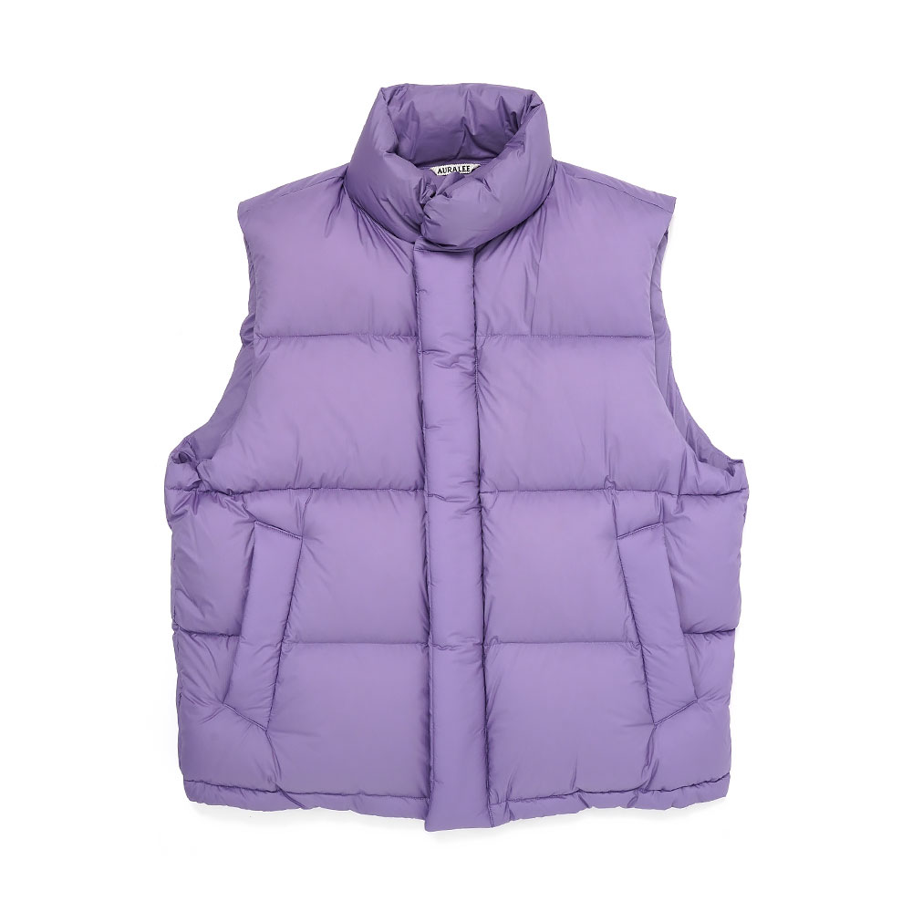 SUPER LIGHT NYLON RIPSTOP DOWN VEST PURPLE A24AV03NL