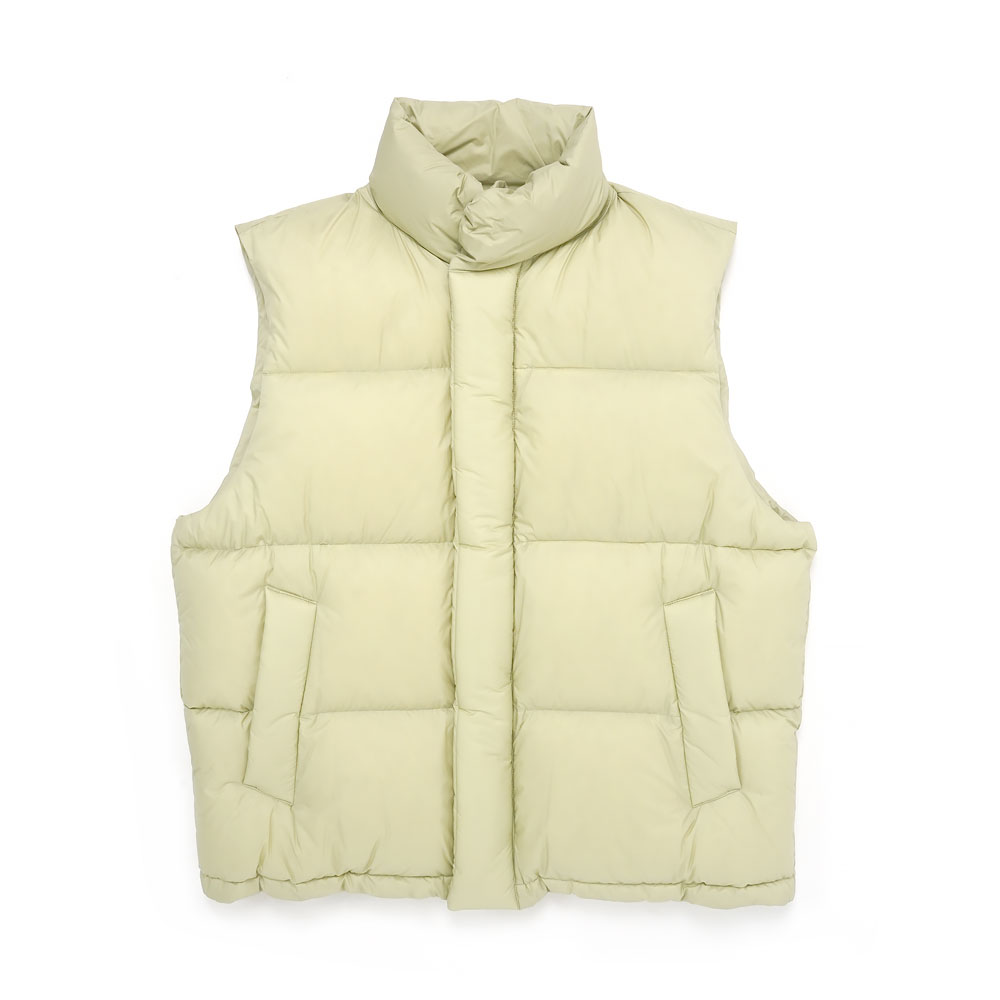 SUPER LIGHT NYLON RIPSTOP DOWN VEST A24AV03NL LIGHT KHAKI