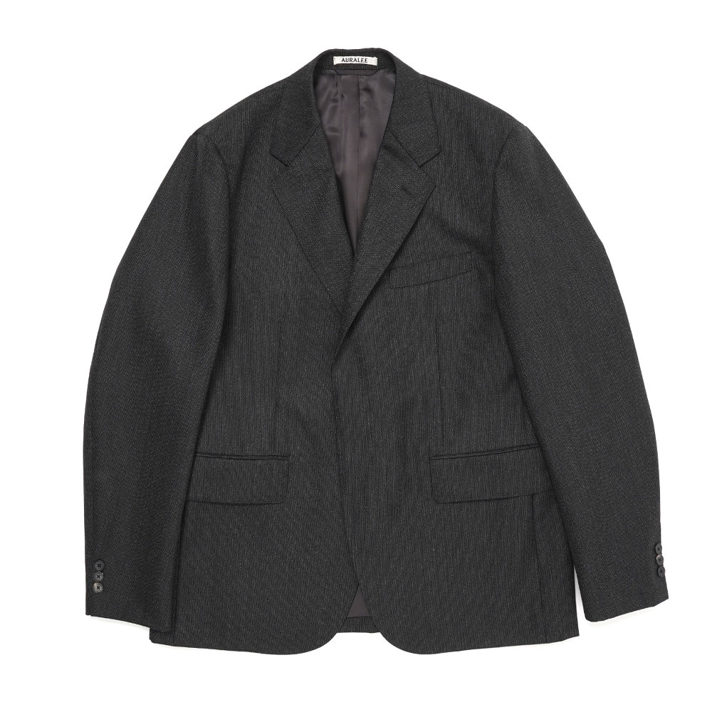 BLUEFACED WOOL DOBBY OVER JACKET A23AJ01BS CHARCOAL
