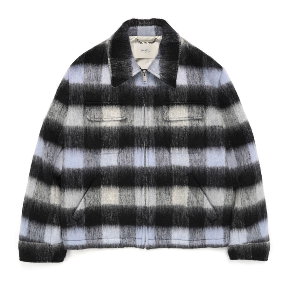 JEFE JACKET POWDER BLUE/BLACK