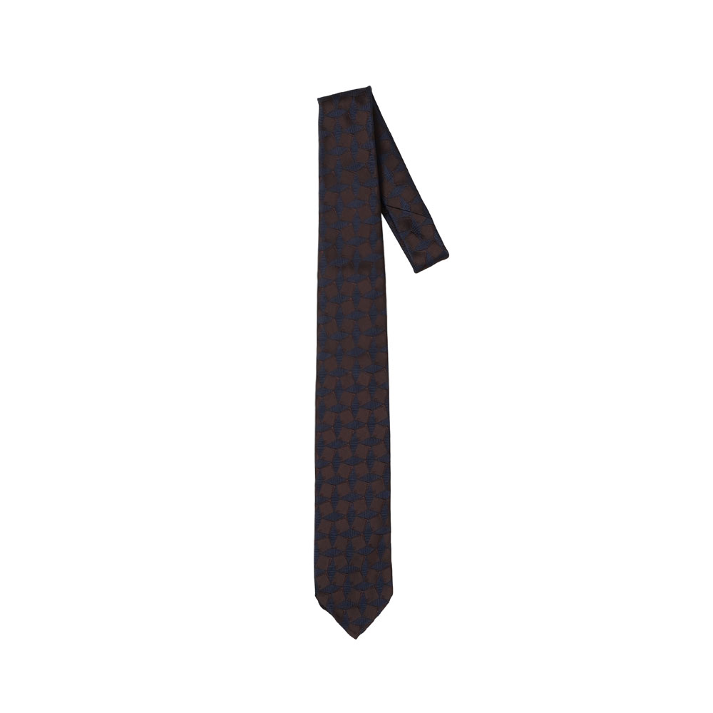 CM TIE BLUE BROWN