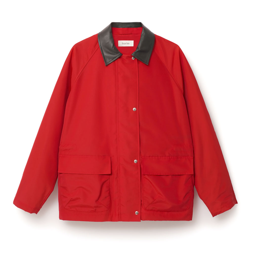 WOOL NYLON HUNTING JACKET RED