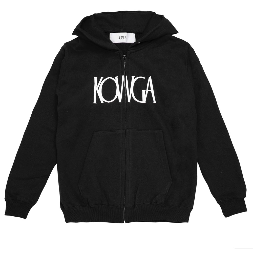 OG LOGO ZIP HOODIE BLACK