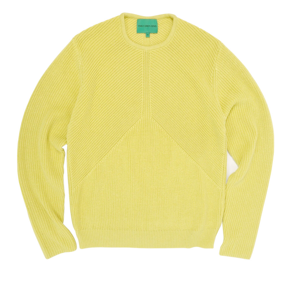RIBCAGE CREWNECK WOOL SWEATER KEM