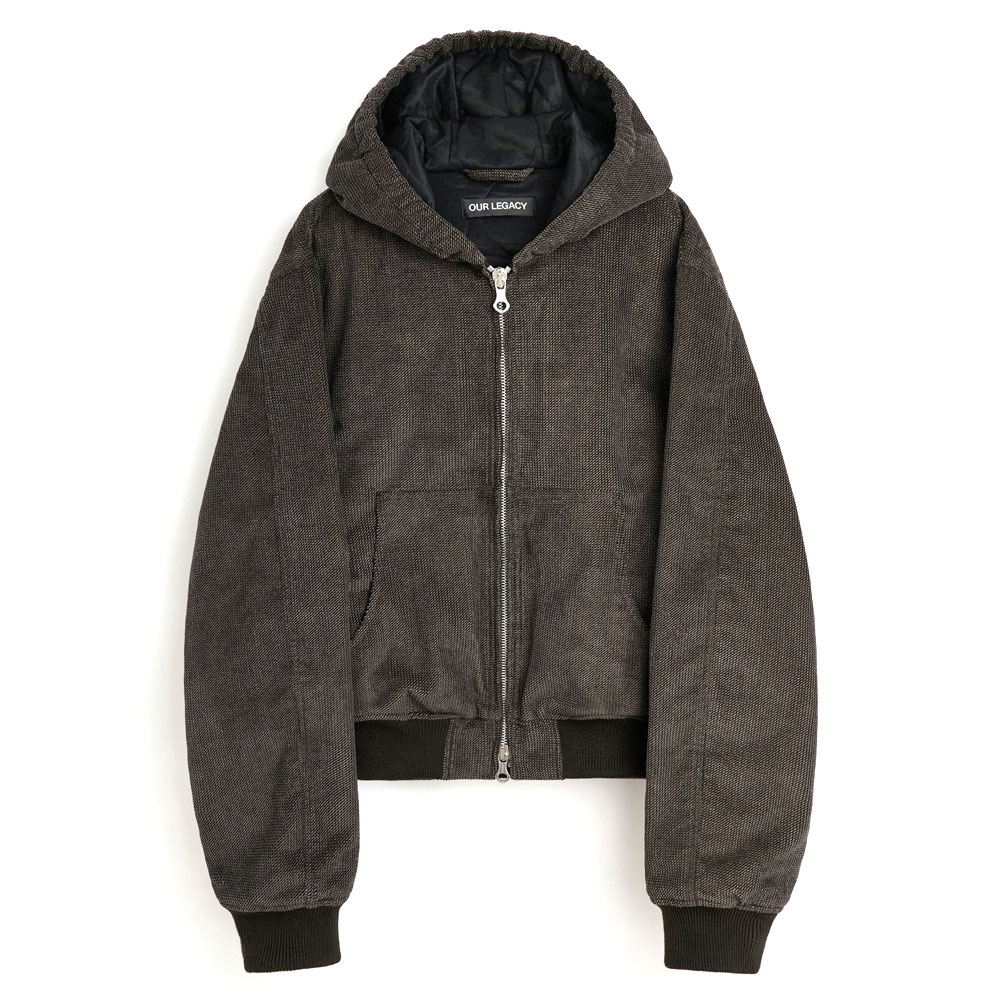 BANK JACKET DARK BROWN TWILL CORD