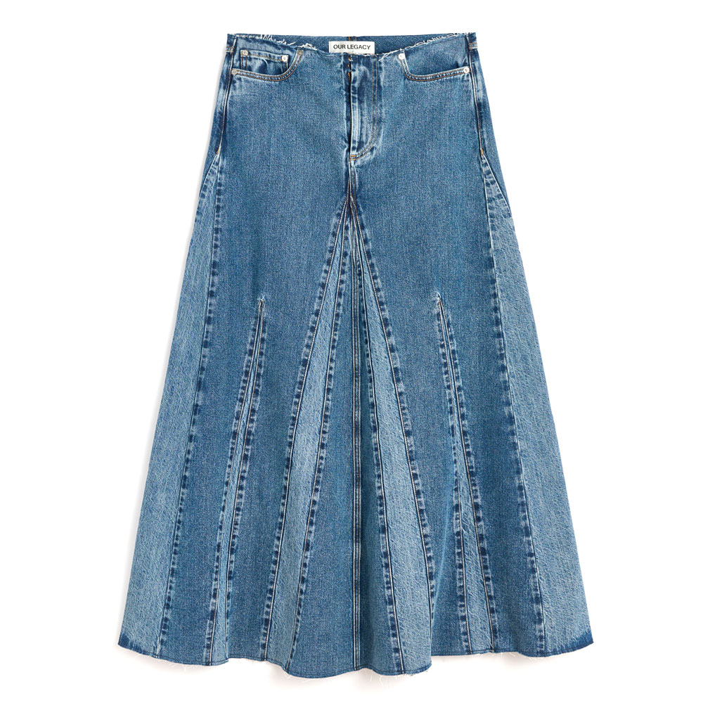 REBEL SKIRT RODEO WASH BROKEN TWILL