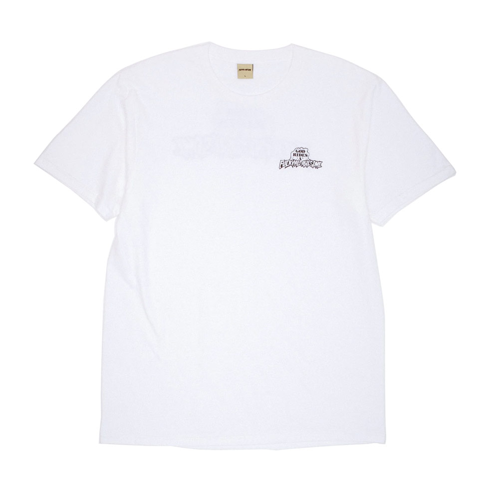 GOD RIDES FA SHORT SLEEVE TEE WHITE