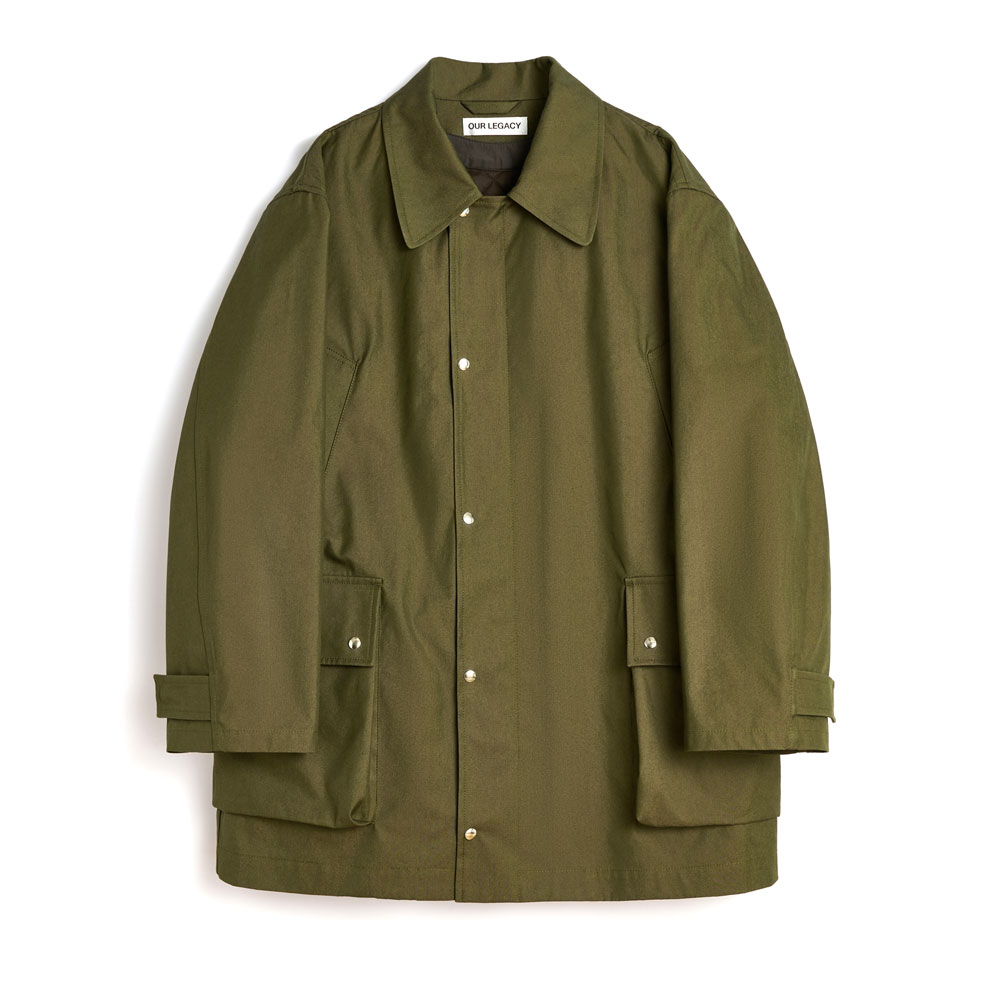 HUNTER JACKET PINE GREEN TECHNICAL PANAMA