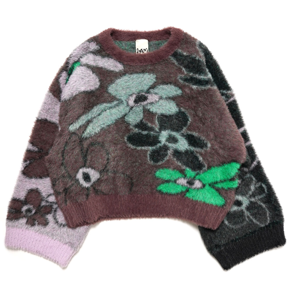 パークスアンドミニSleeping On Flowers Fluffy Knitニット/セーター