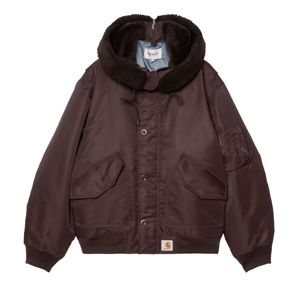 HOODED OLTERA BOMBER PALISANDER/ANGELITE