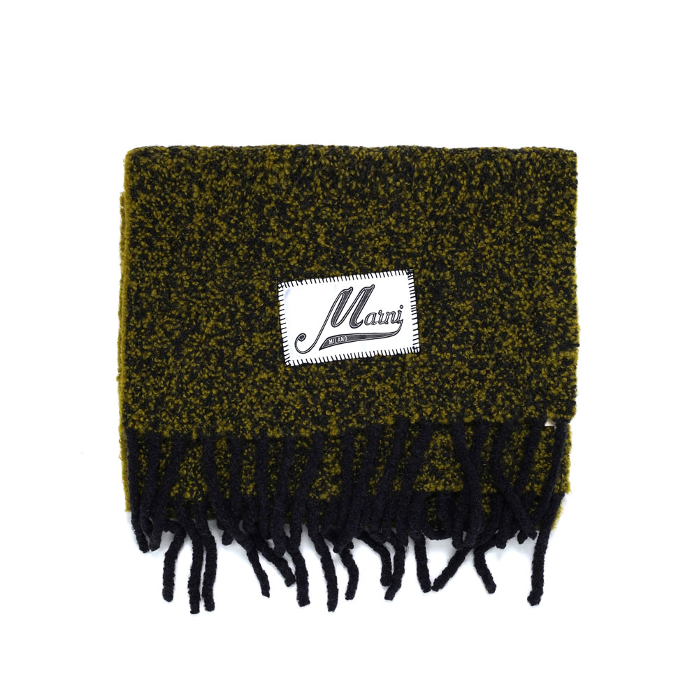 BOUCLE ALPACA MUFFLER BROWN