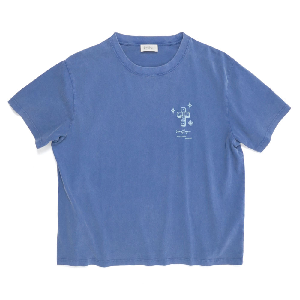 BABY BAGGY TEE DICE CROSS NAVY