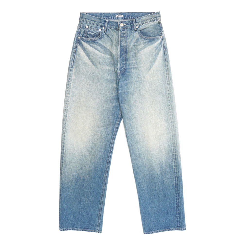 SELVEDGE FADED HEAVY DENIM WIDE PANTS FADED INDIGO A25AP03DH