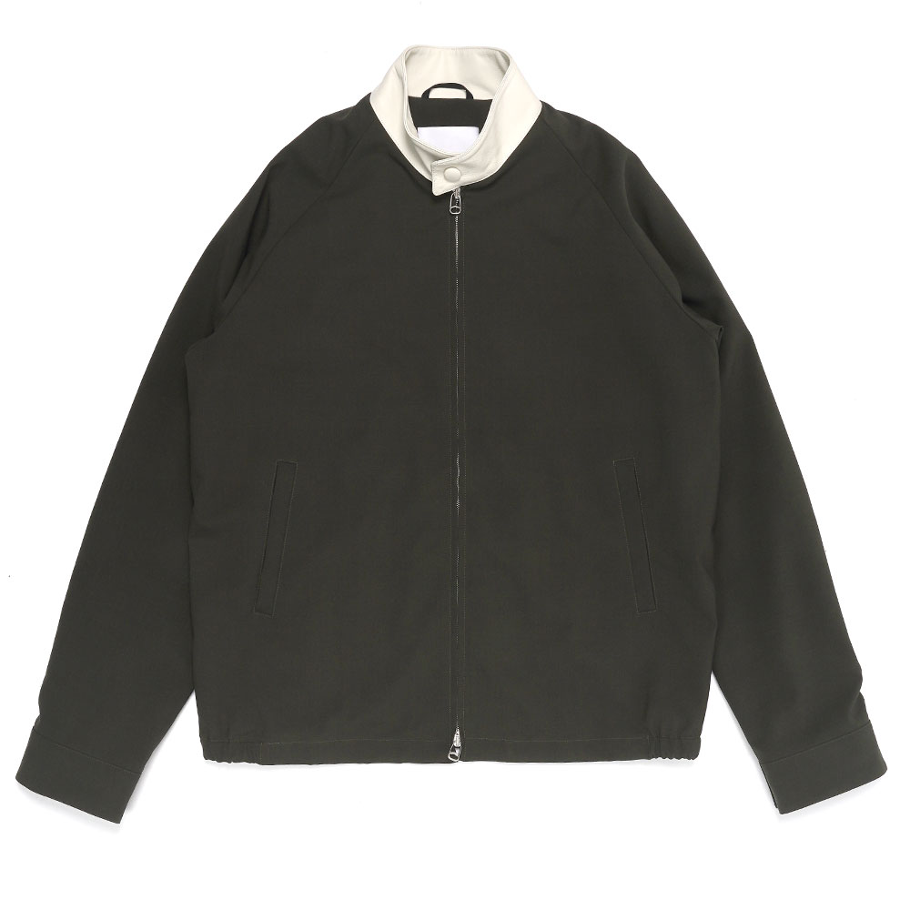 WOOL BARACUTA JACKET DARK GREEN