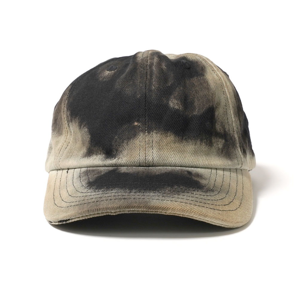 CAP STAINED DARK GREY AND BLACK