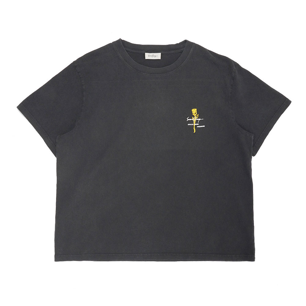 BABY BAGGY TEE ROSE BLACK