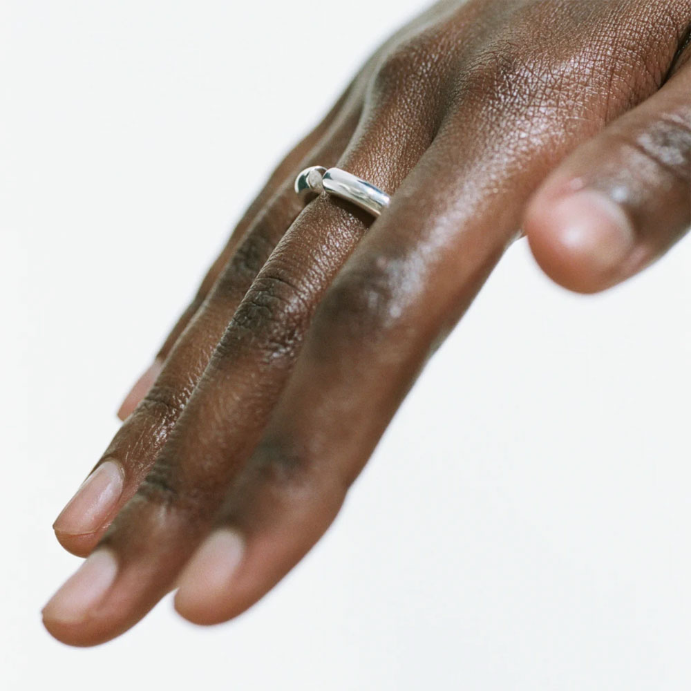 JKPT STORE / ALMOST RING THICK 101612 POLISHED SILVER