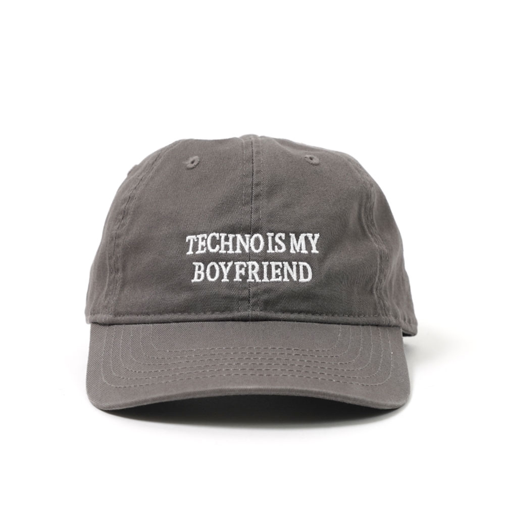 TECHNO IS MY BOYFRIEND HAT CHARCOAL