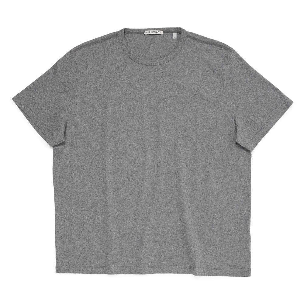 NEW BOX T-SHIRT GREY MELANGE CLEAN JERSEY