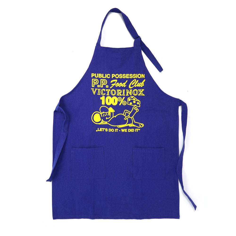 VICTRORINOX and PUBLIC POSSESSION RELAXED MOUSE APRON BLUE