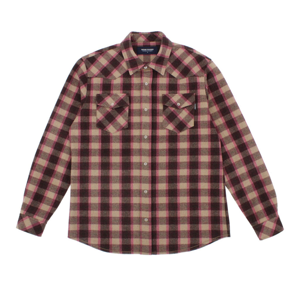 CALICO WESTERN FLANNEL BROWN
