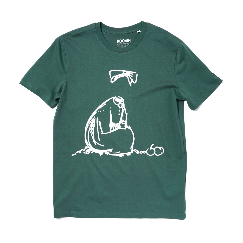 MOOMIN INVISIBLE CHILD T-SHIRT BOTTLE GREEN
