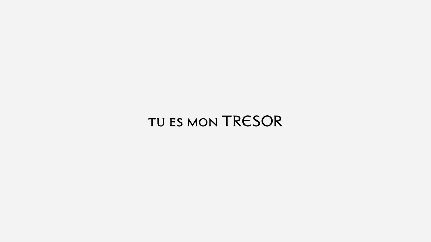 TU ES MON TRESOR